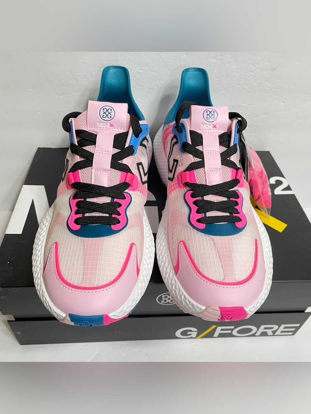 G/Fore Ladies MG4X2 Ripstop Golf Cross Trainer Size 8.5 GLF000082 White Pink